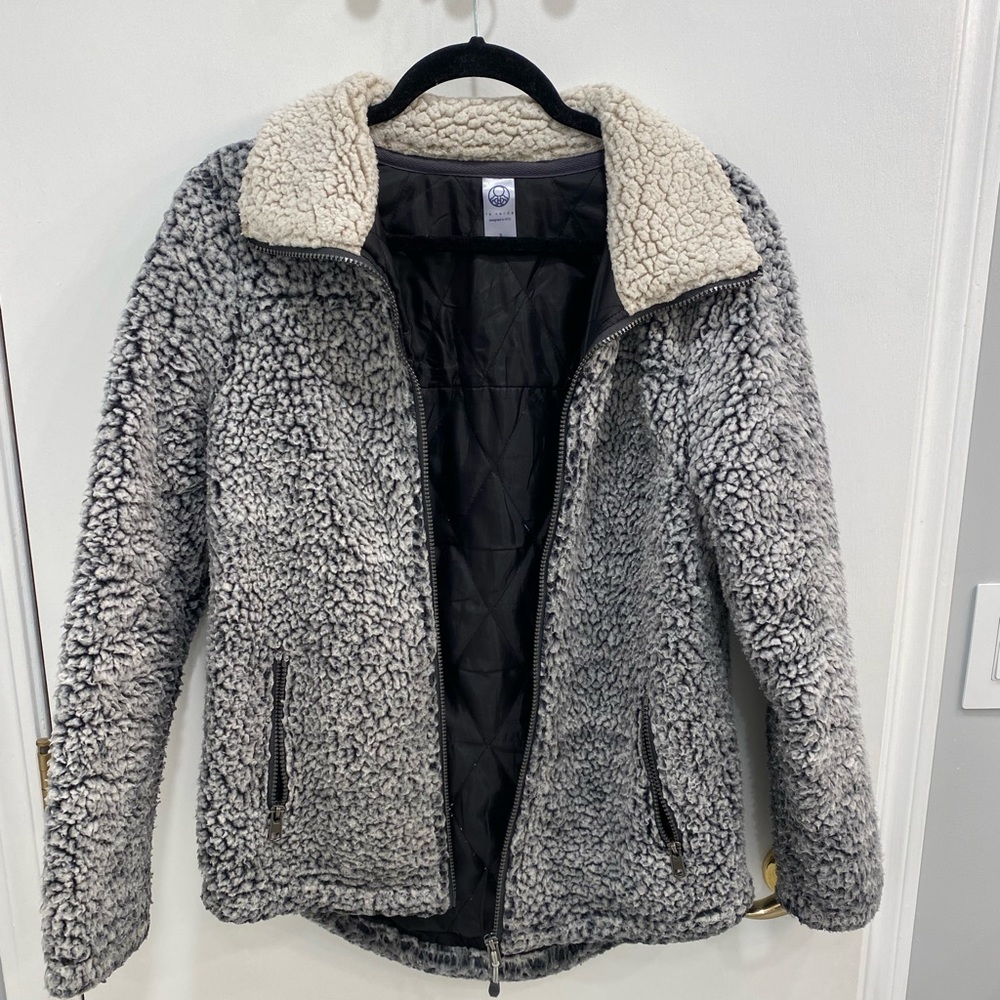 teddy zip up jacket